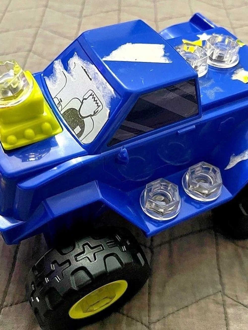 Drill Bolts and Parts Truck and screwdriver tool
